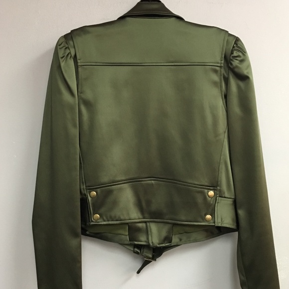 Nicole Miller Satin Green Jacket - Picture 2 of 2